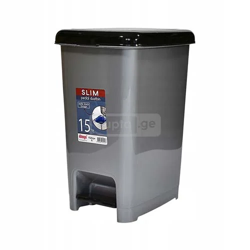 Plastic bin with footrest 15L